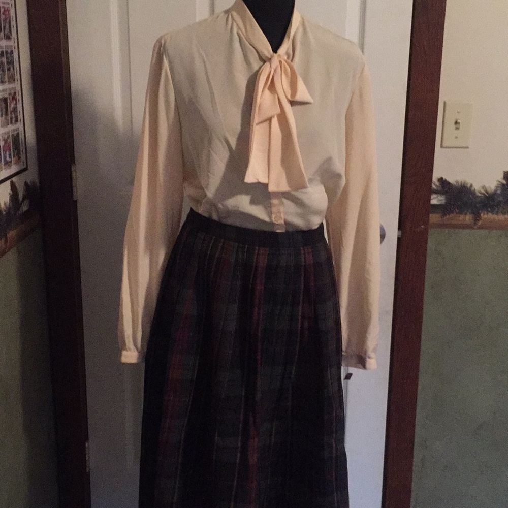 Great Vintage pleated wool skirt